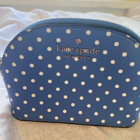 kate spade tea garden dot dome cosmetic pouch - Picture 6 of 7